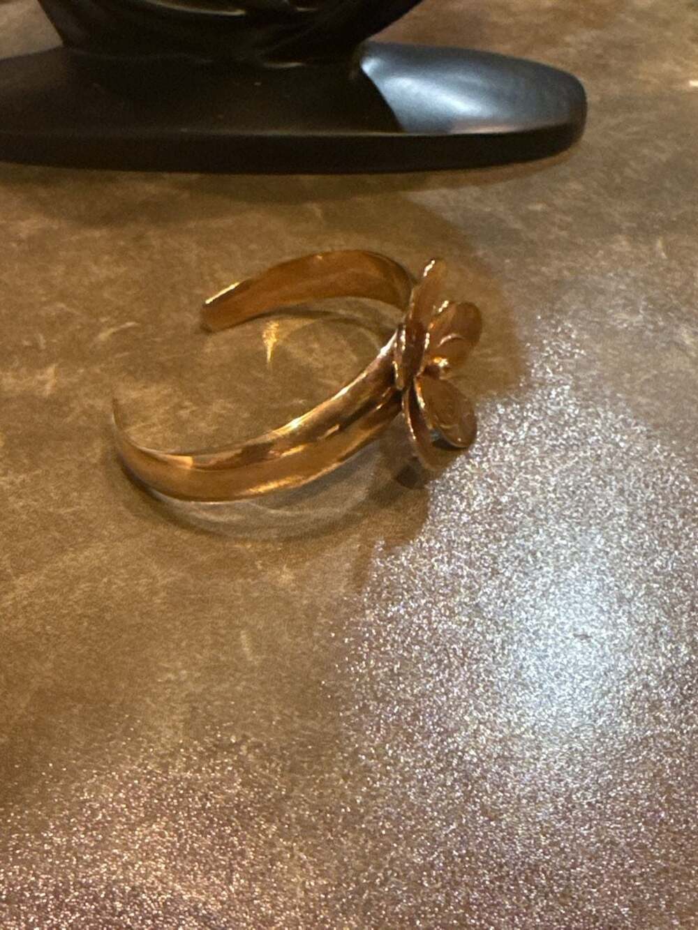 Michael Kors Rose Gold Flower Cuff Bracelet